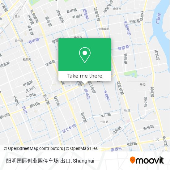 阳明国际创业园停车场-出口 map