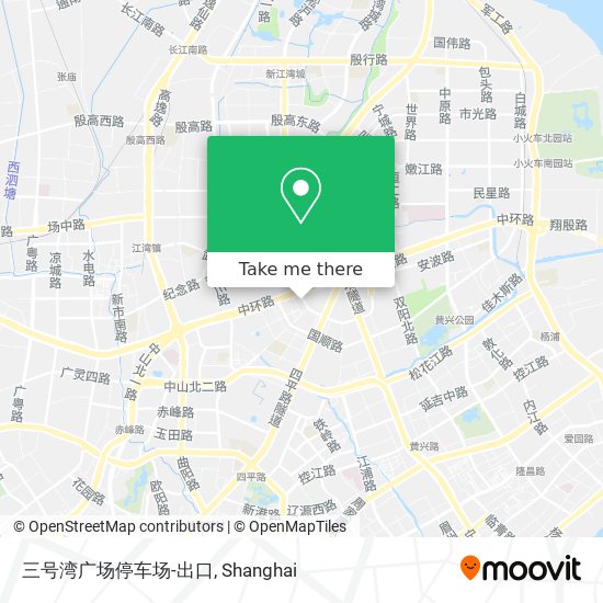 三号湾广场停车场-出口 map
