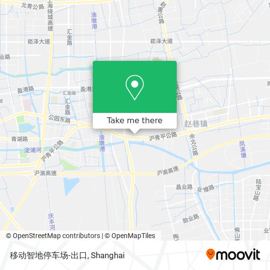 移动智地停车场-出口 map