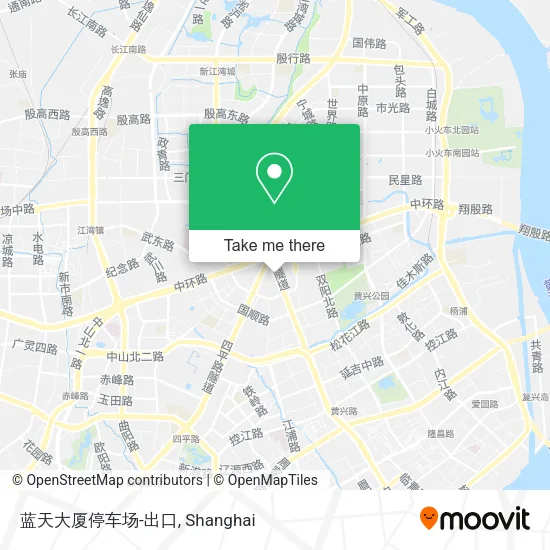 蓝天大厦停车场-出口 map