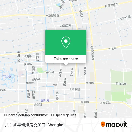 拱乐路与靖海路交叉口 map