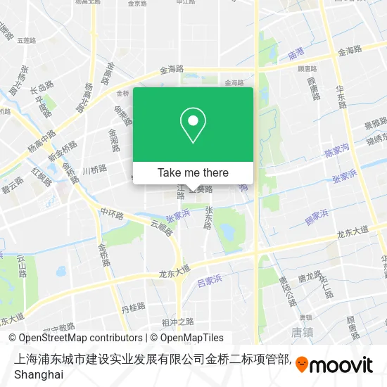 上海浦东城市建设实业发展有限公司金桥二标项管部 map