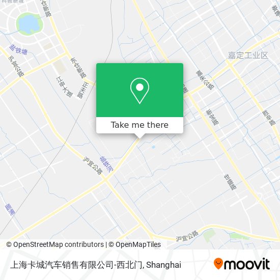 上海卡城汽车销售有限公司-西北门 map