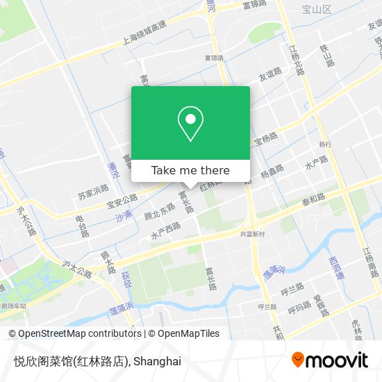 悦欣阁菜馆(红林路店) map