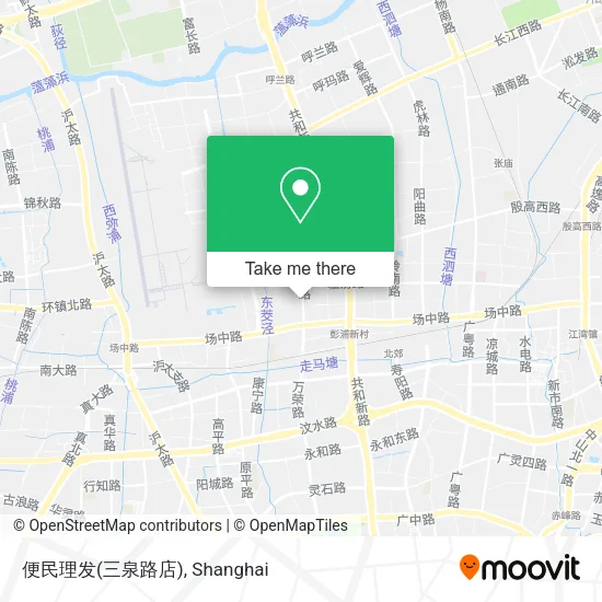 便民理发(三泉路店) map