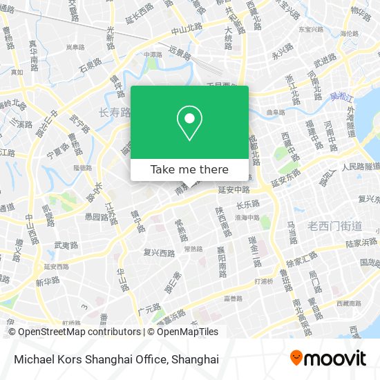Michael Kors Shanghai Office map