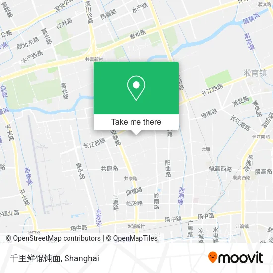 千里鲜馄饨面 map