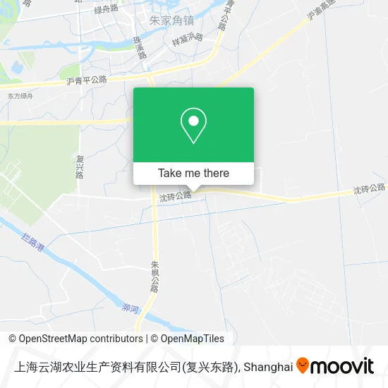上海云湖农业生产资料有限公司(复兴东路) map