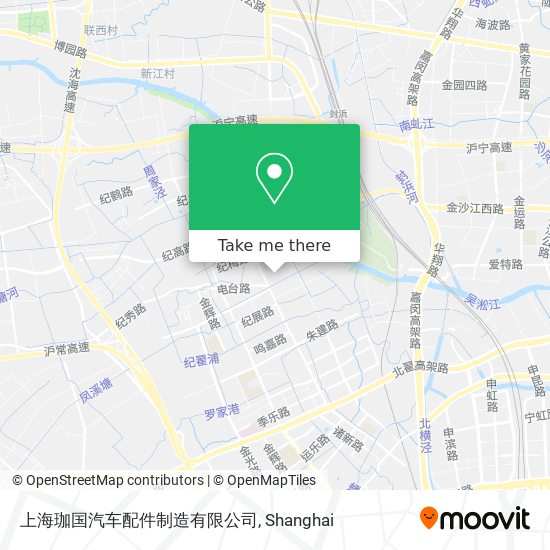 上海珈国汽车配件制造有限公司 map