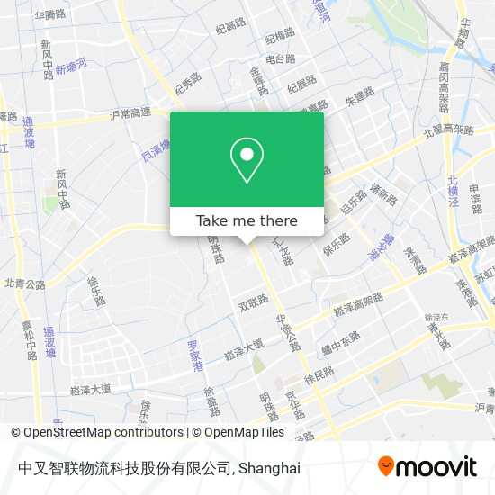 中叉智联物流科技股份有限公司 map