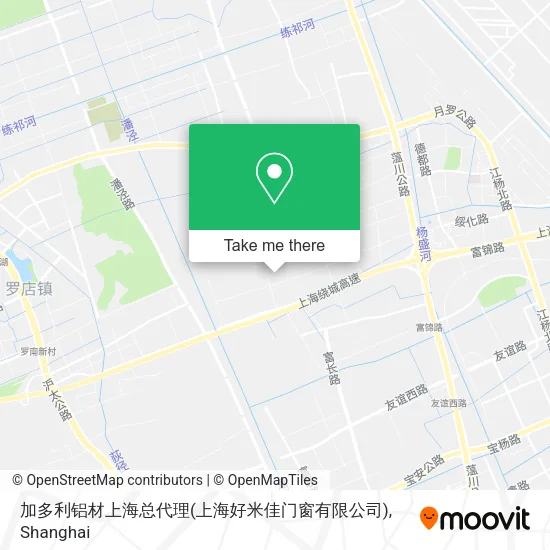 加多利铝材上海总代理(上海好米佳门窗有限公司) map