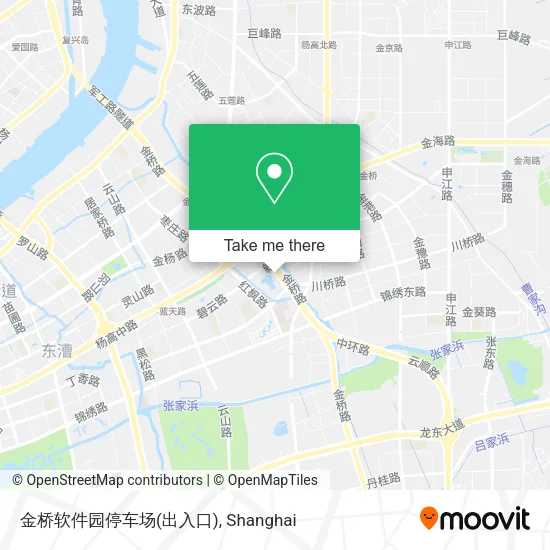 金桥软件园停车场(出入口) map