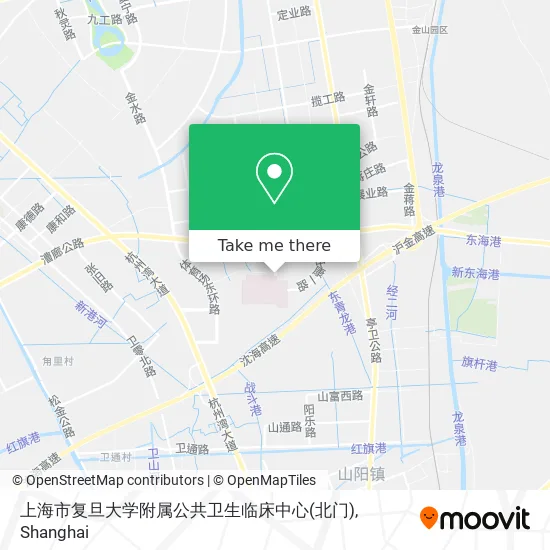 上海市复旦大学附属公共卫生临床中心(北门) map