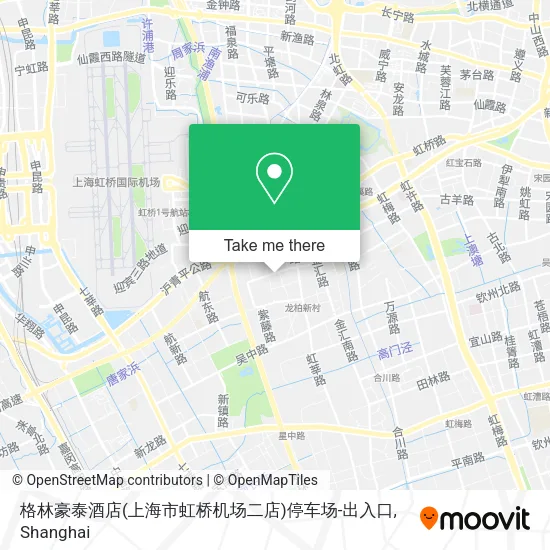 格林豪泰酒店(上海市虹桥机场二店)停车场-出入口 map