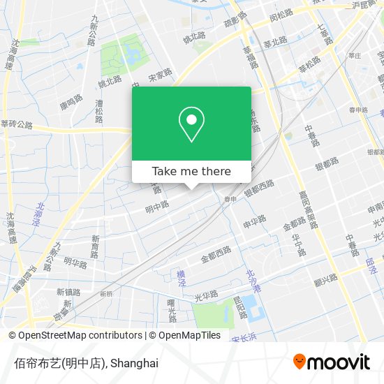 佰帘布艺(明中店) map