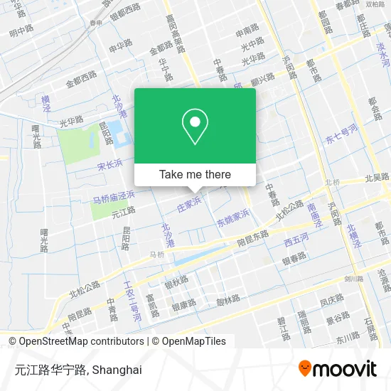 元江路华宁路 map