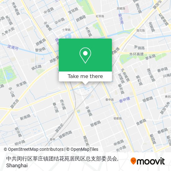 中共闵行区莘庄镇团结花苑居民区总支部委员会 map