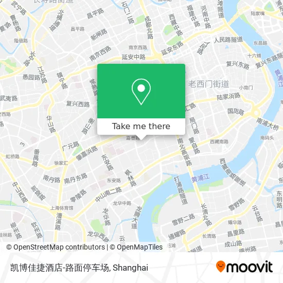 凯博佳捷酒店-路面停车场 map