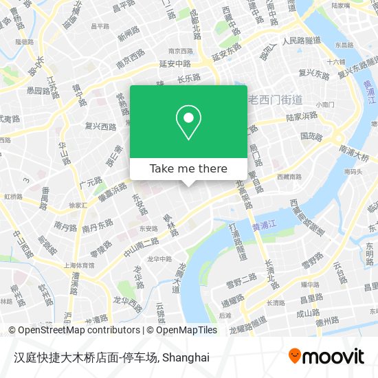 汉庭快捷大木桥店面-停车场 map