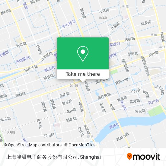 上海津甜电子商务股份有限公司 map