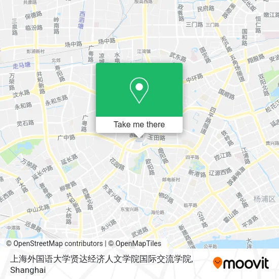 上海外国语大学贤达经济人文学院国际交流学院 map
