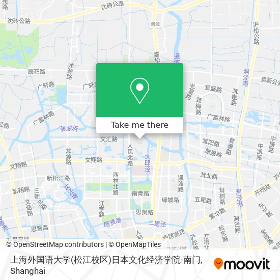 上海外国语大学(松江校区)日本文化经济学院-南门 map