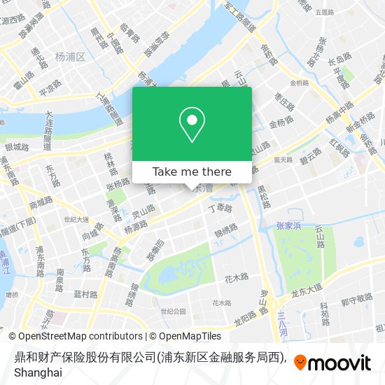 鼎和财产保险股份有限公司(浦东新区金融服务局西) map