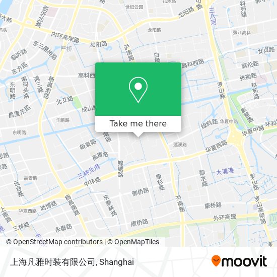 上海凡雅时装有限公司 map