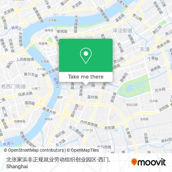 北张家浜非正规就业劳动组织创业园区-西门 map