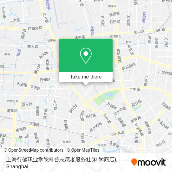 上海行健职业学院科普志愿者服务社(科学商店) map