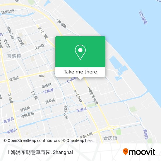 上海浦东朝意草莓园 map