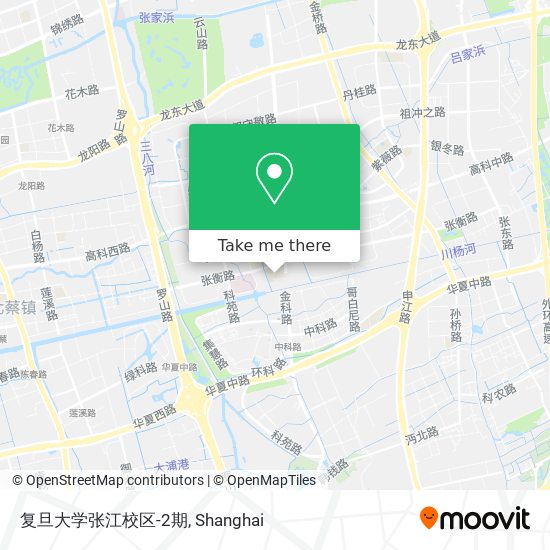 复旦大学张江校区-2期 map