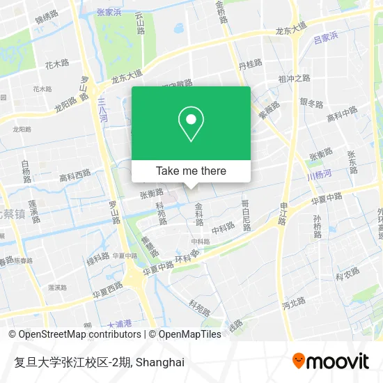 复旦大学张江校区-2期 map