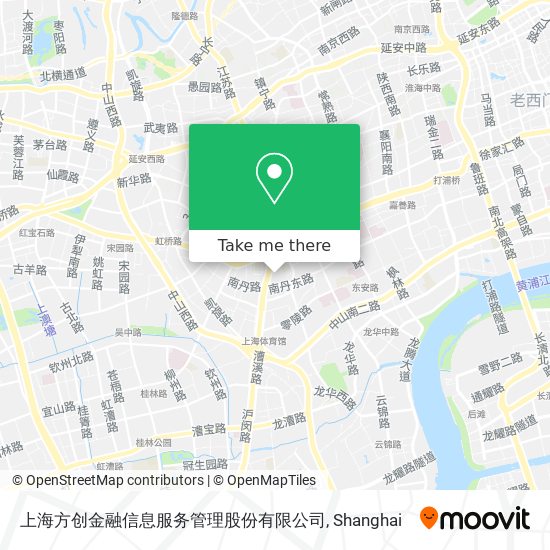 上海方创金融信息服务管理股份有限公司 map