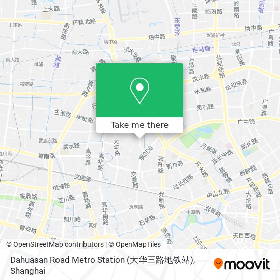 Dahuasan Road Metro Station (大华三路地铁站) map