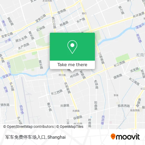 军车免费停车场入口 map