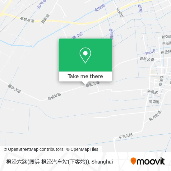 枫泾六路(腰浜-枫泾汽车站(下客站)) map