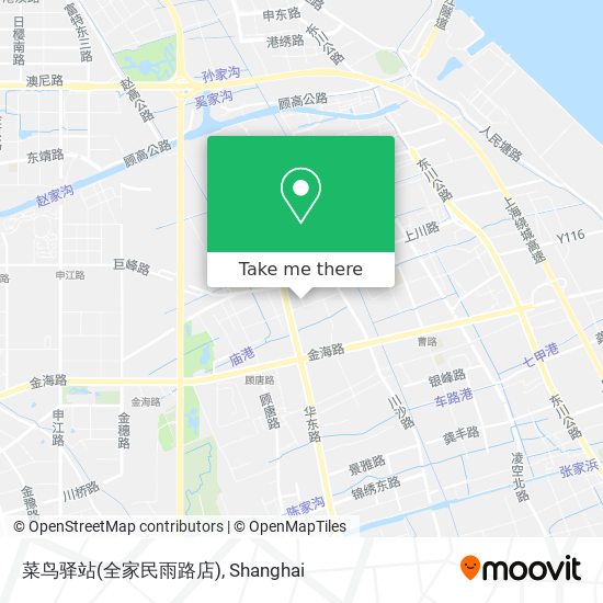菜鸟驿站(全家民雨路店) map