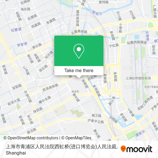 上海市青浦区人民法院西虹桥(进口博览会)人民法庭 map