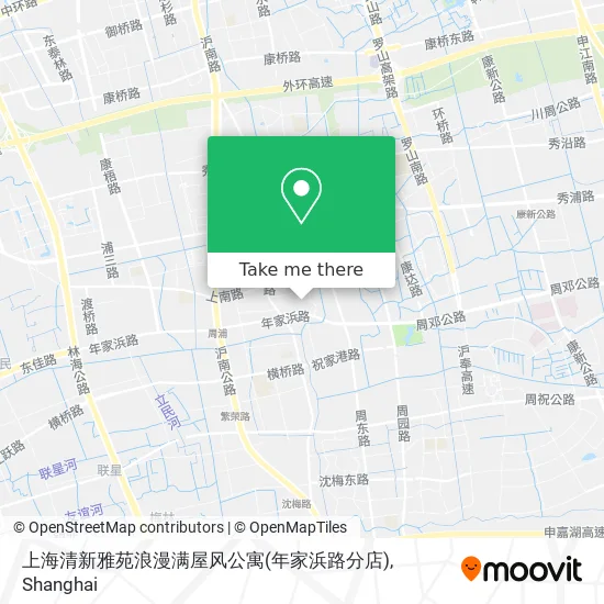 上海清新雅苑浪漫满屋风公寓(年家浜路分店) map