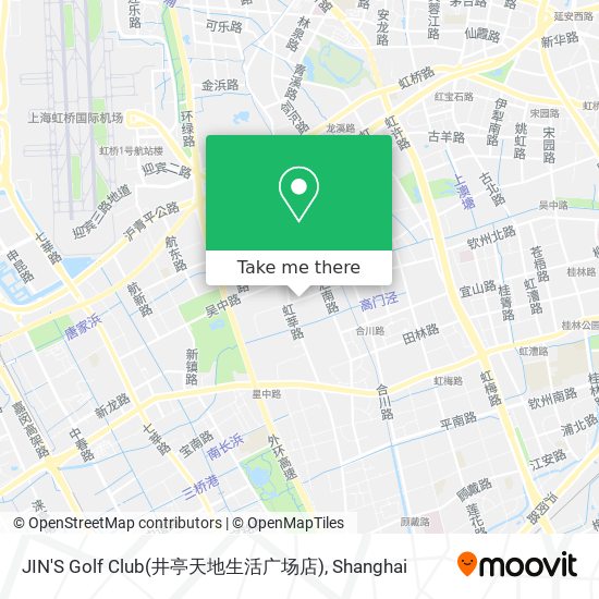 JIN'S Golf Club(井亭天地生活广场店) map