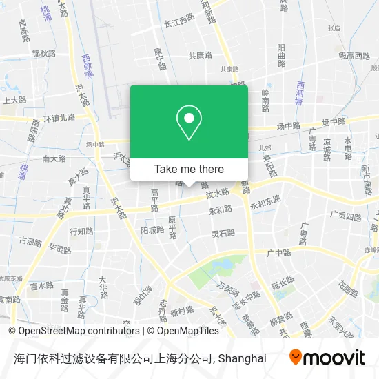 海门依科过滤设备有限公司上海分公司 map