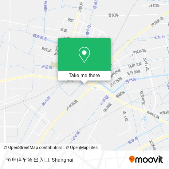 恒阜停车场-出入口 map