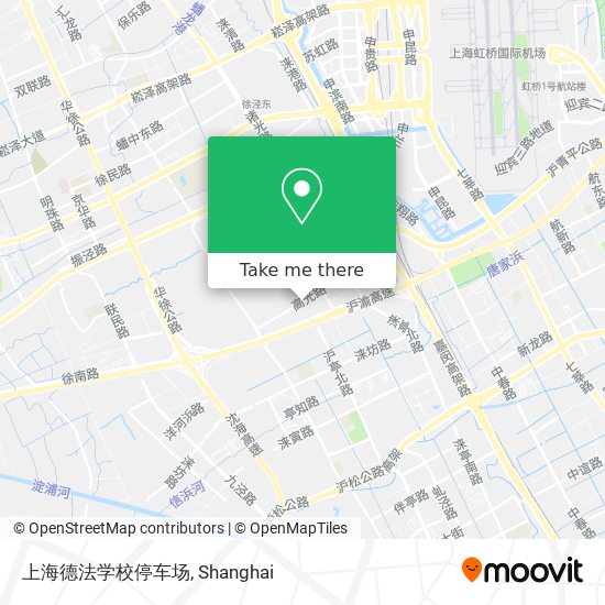 上海德法学校停车场 map
