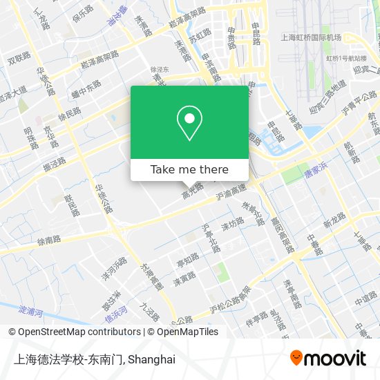 上海德法学校-东南门 map