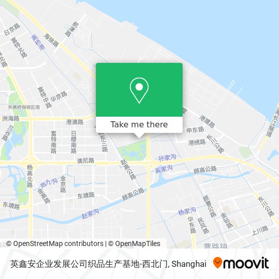 英鑫安企业发展公司织品生产基地-西北门 map