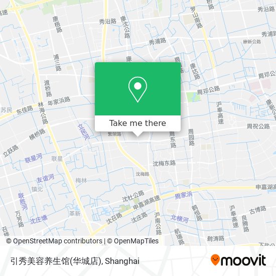 引秀美容养生馆(华城店) map