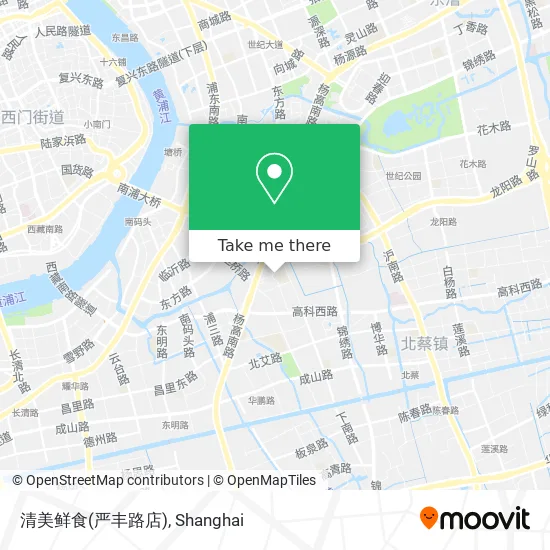 清美鲜食(严丰路店) map