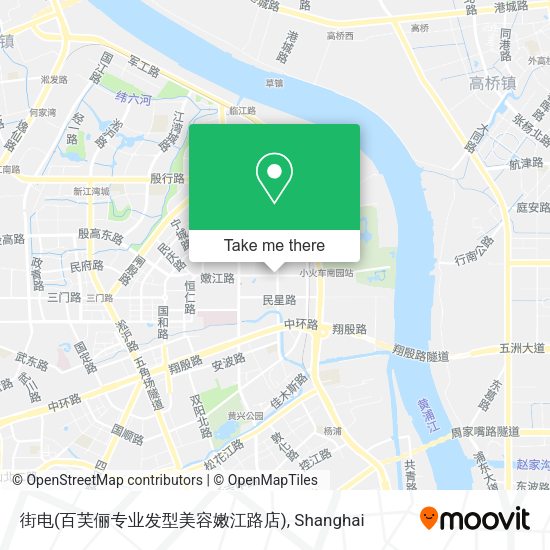 街电(百芙俪专业发型美容嫩江路店) map