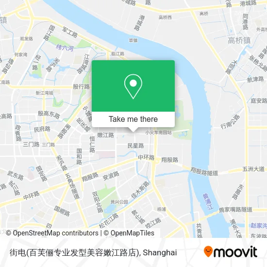 街电(百芙俪专业发型美容嫩江路店) map